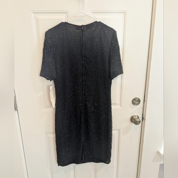 NWT Vintage Laurence Kazar Beaded Silk Dress - Picture 7 of 7